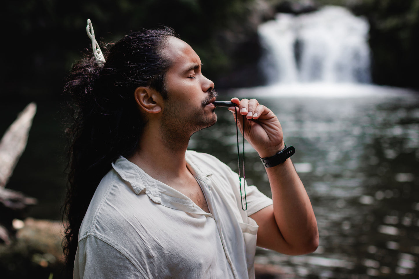 Hā Tool Classic Charcoal | Anxiety & Stress Relief Necklace