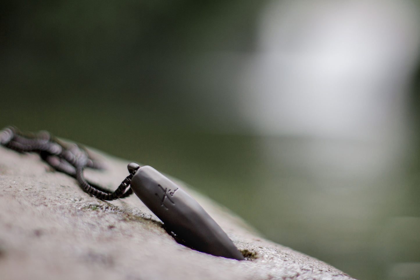 Hā Tool Classic Charcoal | Anxiety & Stress Relief Necklace