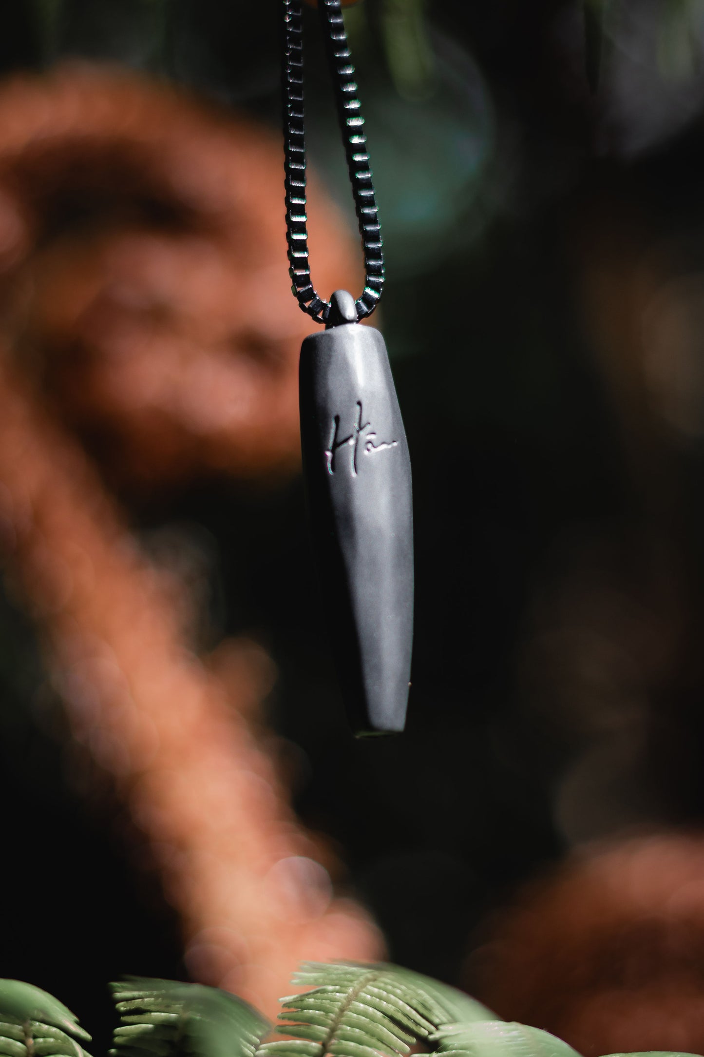 Hā Tool Classic Charcoal | Anxiety & Stress Relief Necklace