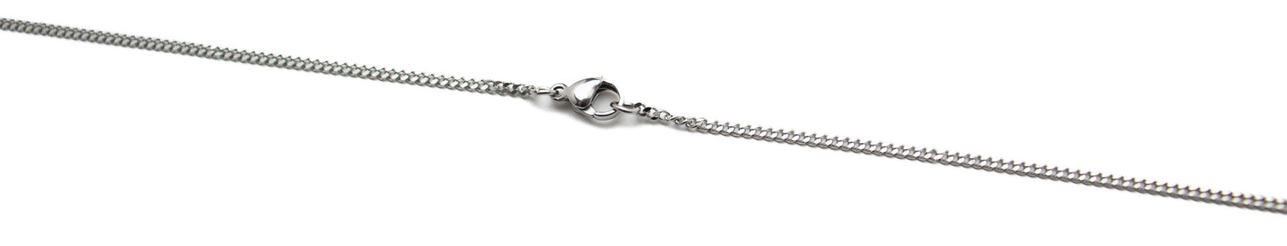 Short Stainless Steel Cuban Chain -  19 Inches