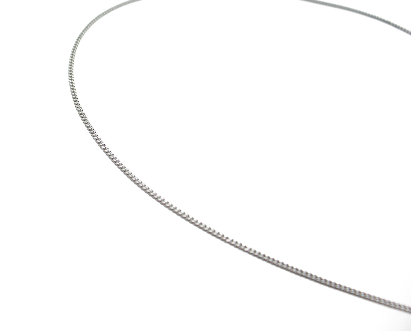 Short Stainless Steel Cuban Chain -  19 Inches