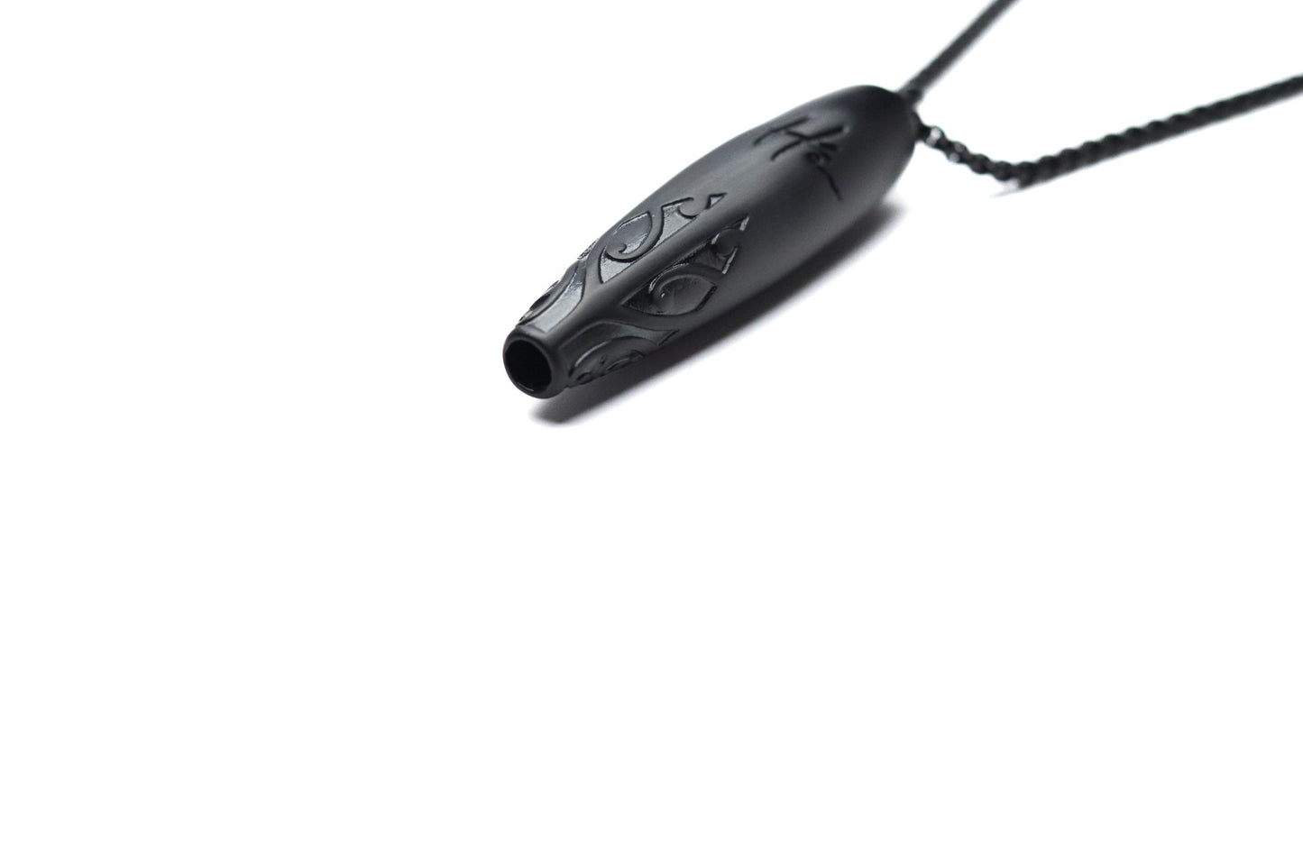 Hā Tool Koru - Matt Black | Anxiety & Stress Relief Necklace