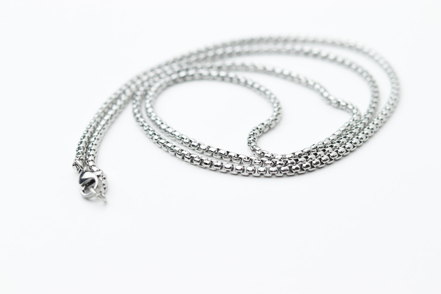 silver box chain, silver chain nz, stainless steel chain, nz fashion,