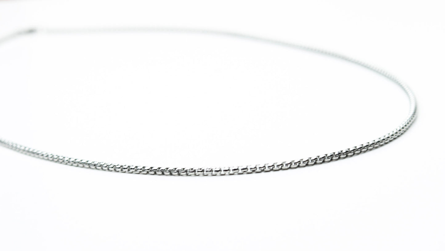 silver box chain, silver chain nz, stainless steel chain, nz fashion,