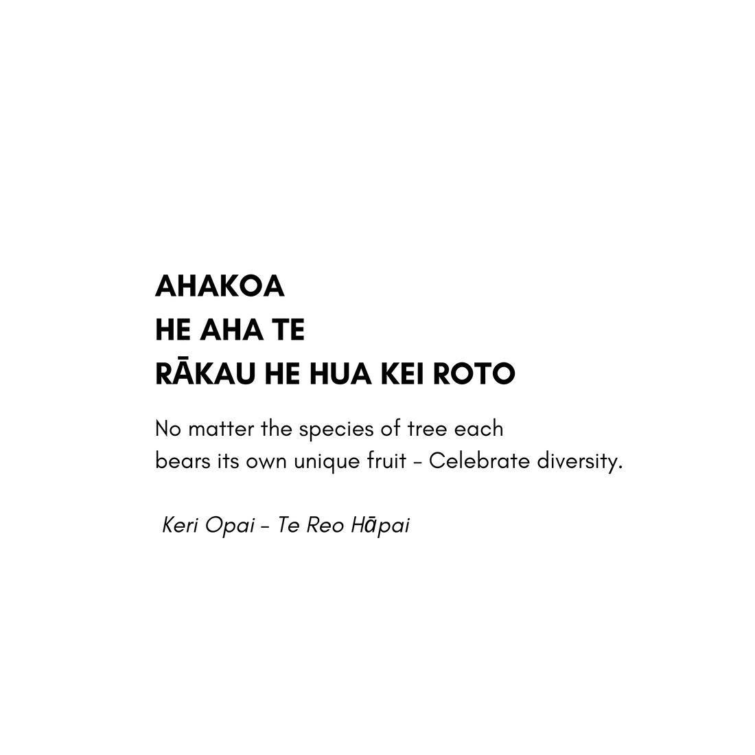 keri opai, whakatauki, diversity, breathing necklace, ha tool, maori proverb