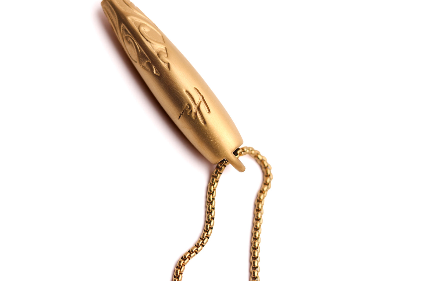 Hā Tool Koru - Matte Gold  | Anxiety & Stress Relief Necklace