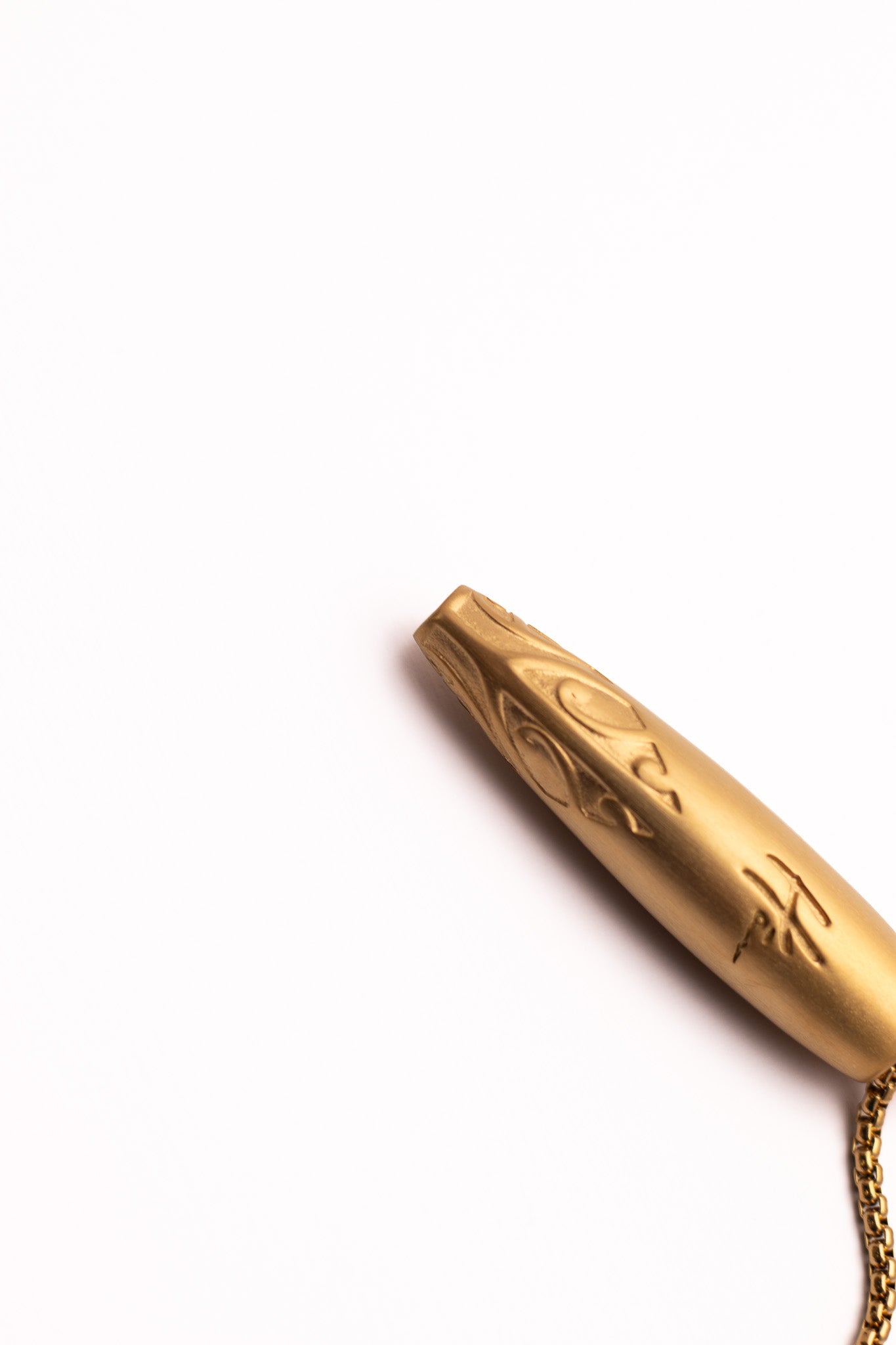 Hā Tool Koru - Matte Gold  | Anxiety & Stress Relief Necklace