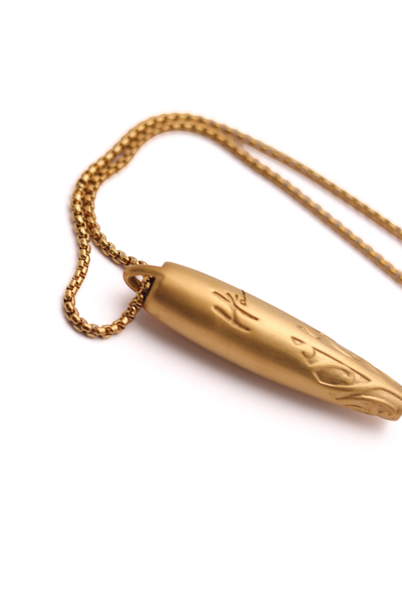 Hā Tool Koru - Matte Gold  | Anxiety & Stress Relief Necklace
